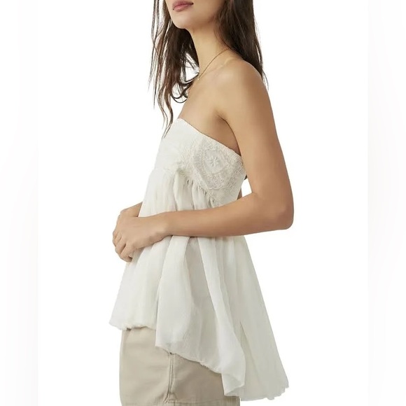 🆕Free People Intimately Keep Your Cool Tube Top in Creme. NWT size small. - Picture 3 of 13